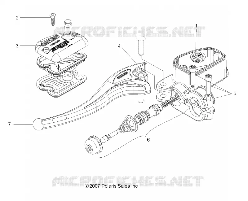 FREIN AVANT FREIN LEVER and LH MAITRE CYLINDRE