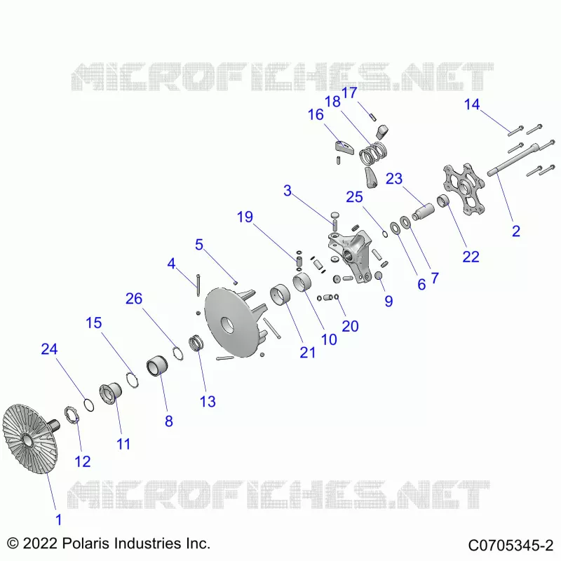 SYSTÃˆME DE TRANSMISSION, PRIMARY CLUTCH