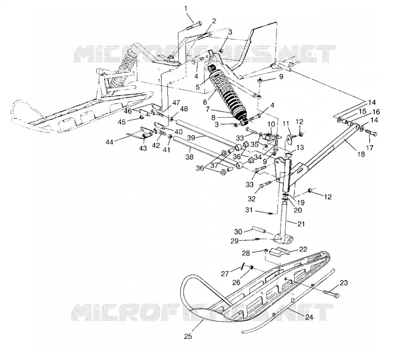 SUSPENSION AVANT AND SKI TRAN SPORT 0960143 AND EURO TRAN SPORT E960143 (4932273227B003)