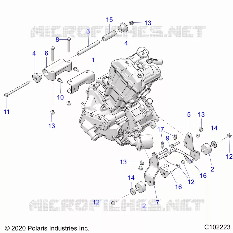 MOTEUR, MOUNTING & LONG BLOCK