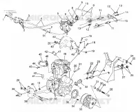 SUPPORT MOTEUR  SPORTSMAN 500 W97CH50A (4939993999A011)