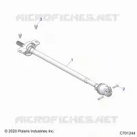SYSTÃˆME DE TRANSMISSION, FRONT PROP SHAFT