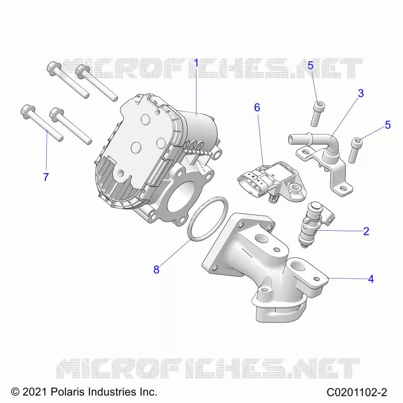ENGINE, CORPS DE PAPILON AND FUEL RAIL