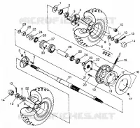 PONT ARRIERE Sport 400L W97BA38C and Trail Blazer W97BA25C (4940124012C003)