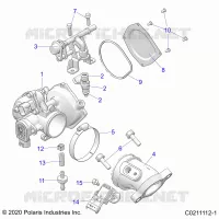 ENGINE, CORPS DE PAPILON AND FUEL RAIL