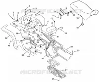 HABITACLE ET SIEGE ARRIERE XPLORER 300 W969130 (4935903590A006)