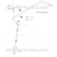 SUSPENSION, BARRE DE TORSION, REAR