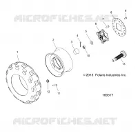 ROUES, FRONT TIRE AND BRAKE DISC
