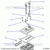ENGINE, THROTTLE BODY AND COUVERCLE SOUPAPE