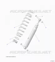 SUSPENSION, REAR SUPPORT AMORTISSEUR 