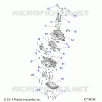 ENGINE, CRANKCASE AND VILEBREQUIN