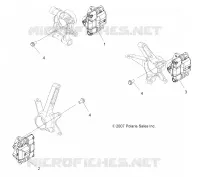 FREINS, FREIN CALIPER MOUNTING