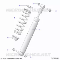 SUSPENSION, AMORTISSEUR ARRIERE