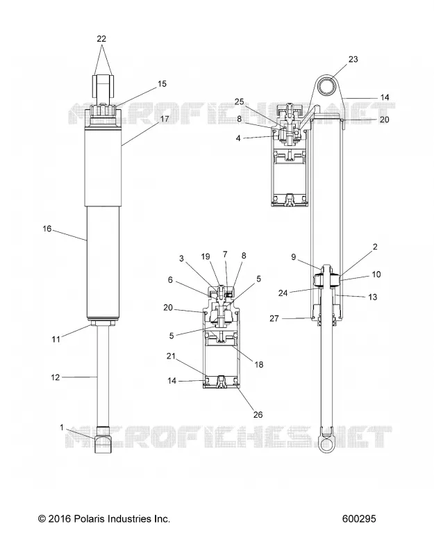 SUSPENSION, AMORTISSEUR ARRIERE TRACK