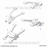 SUSPENSION ARRIERE CONTROL ARMS