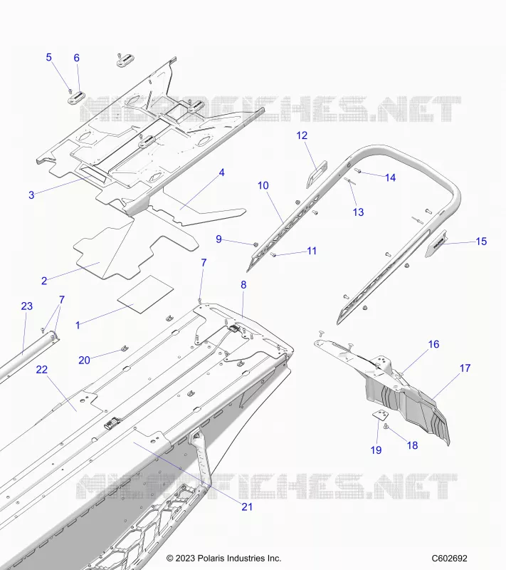PARE CHOCS, REAR, CLOSEOFF, TUNNEL COVER