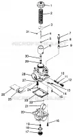 CARBURATEUR (SPORT) SPORT 400L W97BA38C (4940124012D004)