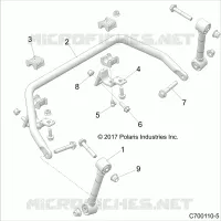 SUSPENSION, FRONT BARRE STABILISATRICE- Z22S1E99AL/BL (C700110-5)