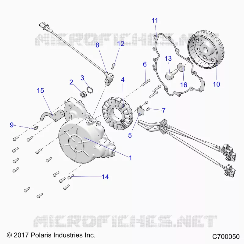 ENGINE, STATOR AND FLYROUE
