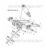 BRAS DE SUSPENSION AVANT AND AMORTISSEUR