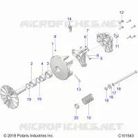 SYSTEME DE TRANSMISSION, PRIMARY CLUTCH