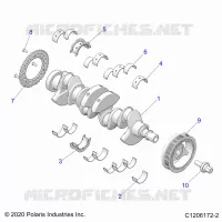 ENGINE, VILEBREQUIN AND BEARINGS