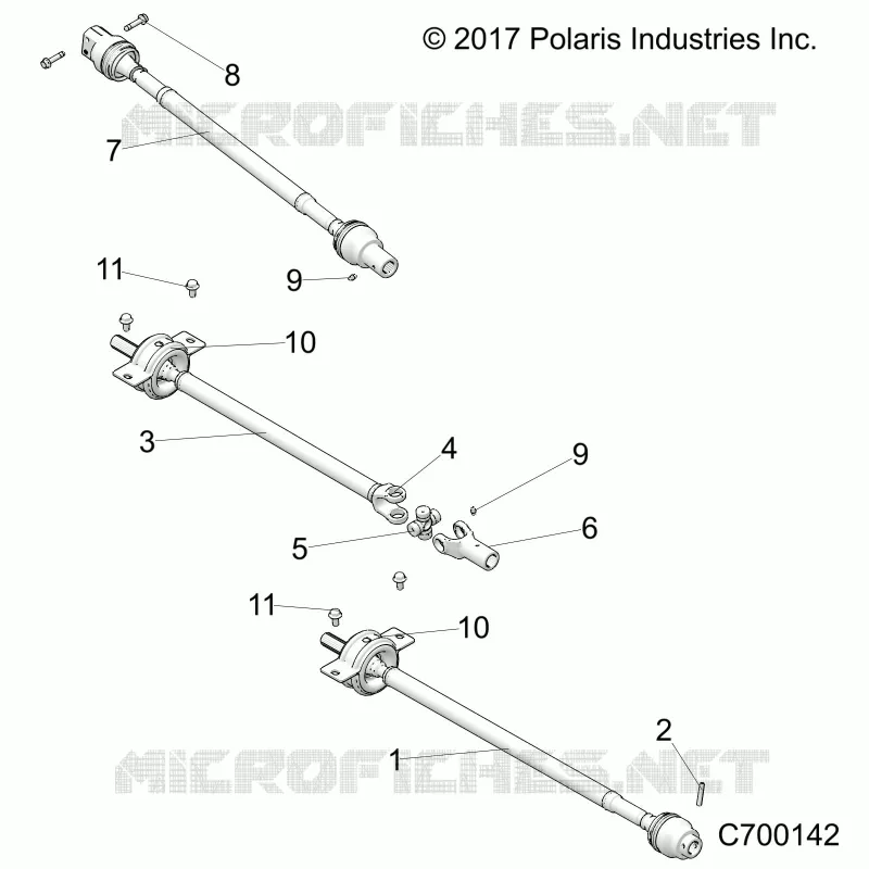 SYSTEME DE TRANSMISSION, FRONT, MID, REAR PROP SHAFT