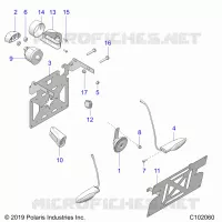 KLAXONNE, LICENSE PLATE, SWITCHES