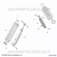 SUSPENSION, REAR SUPPORT AMORTISSEUR 
