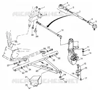 TRIANGLES SUSPENSIONS  Magnum 6X6 W97AE42A and Swedish Magnum 6X6 S97AE42E (4940754075B012)