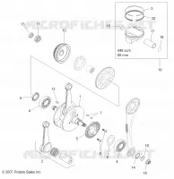 MOTEUR, VILEBREQUIN AND PISTON