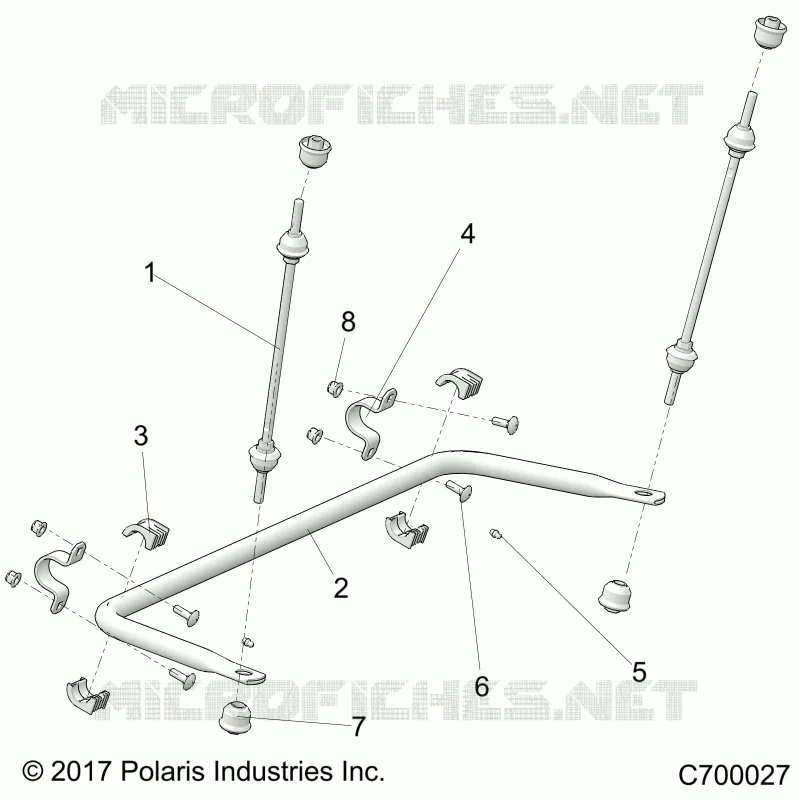 SUSPENSION, REAR BARRE STABILISATRICE