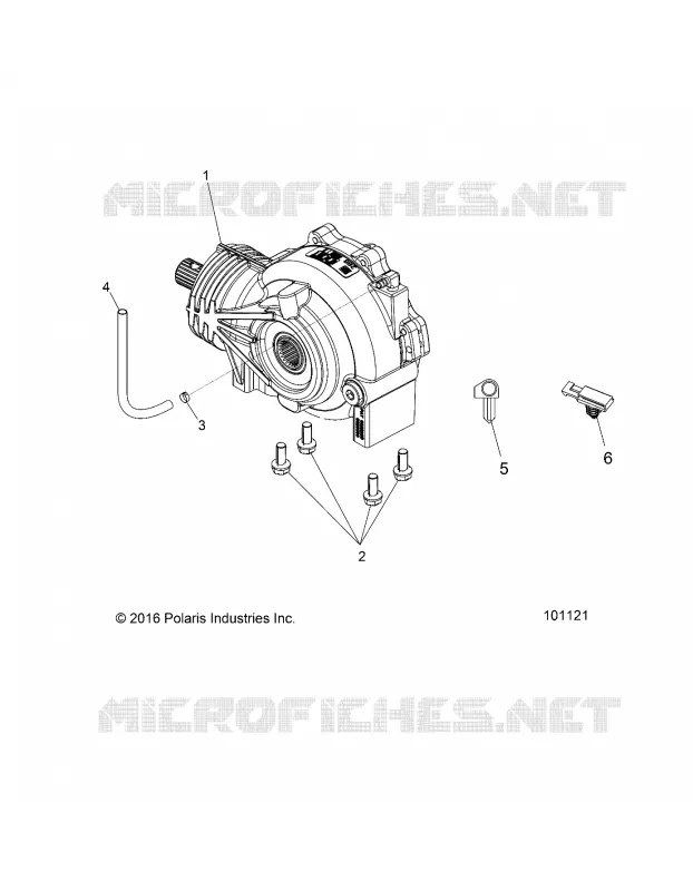 SYSTÈME DE TRANSMISSION, FRONT GEARCASE MOUNTING- A17DAA57A5 (101121)