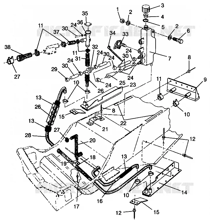 SYSTÈME DE REFROIDISSEMENT 440 XCR SP 0961760 (4931583158B005)