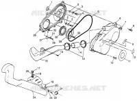 COUVERCLE D'EMBRAYAGE (SPORT) Sport 400L W97BA38C (4940124012C005)