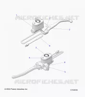 FREIN AVANT BRAKE LEVER AND MASTER CYLINDER