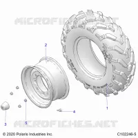 ROUES, FRONT TIRE