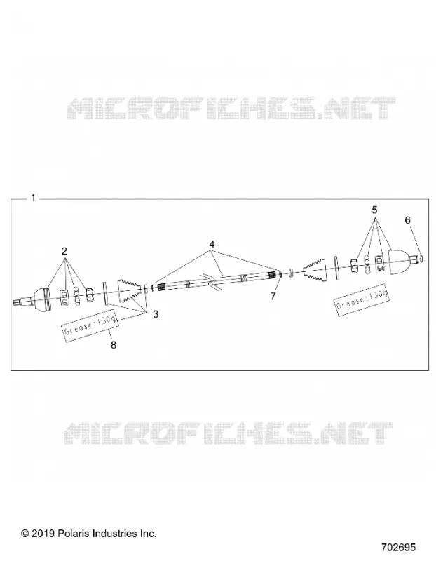 DRIVE TRAIN, HALF ARBRE DE TRANSMISSION ARRIERE