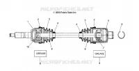 ARBRE DE TRANSMISSION ARRIERE