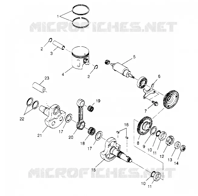 PISTON ET VILEBREQUIN XPLORER 4X4 W959140 (4930223022C014)
