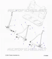 SIEGE BELT MOUNTING, REAR
