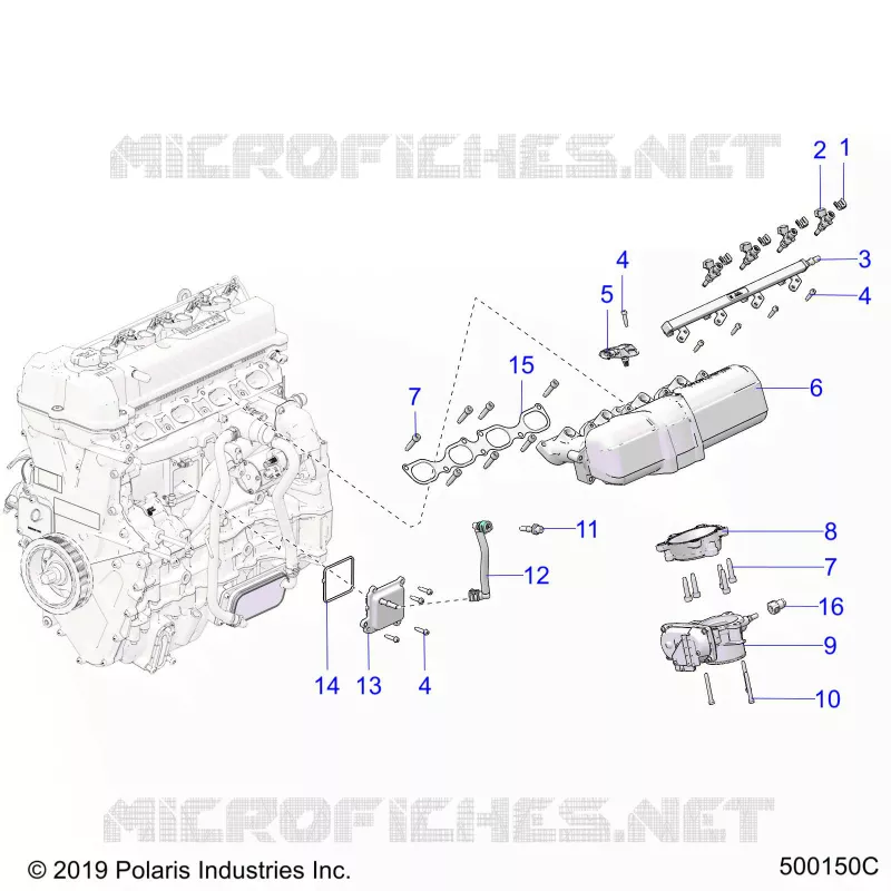 ADMISSION MANIFOLD AND FUEL RAIL