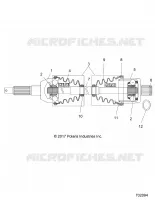 DRIVE TRAIN, ARBRE DE TRANSMISSION ARRIERE
