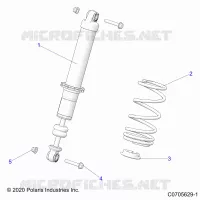 SUSPENSION, AMORTISSEUR AVANT