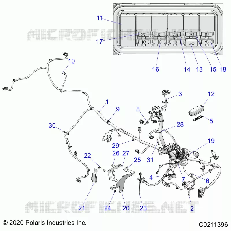 ELECTRICITE, MAIN WIRE HARNESS