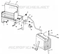 SUPPORT BATTERIE WIDETRAK LX 0982065 and EUROPEAN WIDETRAK LX E982065 (4943884388C002)