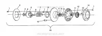 EMBRAYAGE DE TRANSMISSION XCF 0981643 (4942774277B014)
