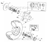 ROUE AVANT XPLORER 300 W97CC28C (4939813981B007)