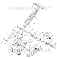 SWING ARM WELDMENT   AMORTISSEUR ARRIERE ASSEMBLY (4914771477021A)