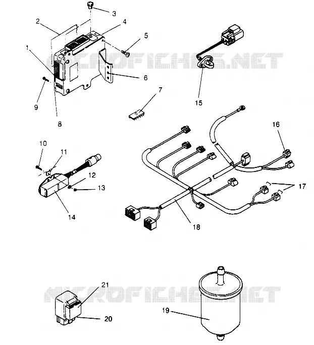 PIECES EFI  500 EFI 0952774, EFI SKS 0952574,   EFI SKS PT 0952974, AND EURO (4929052905D005)